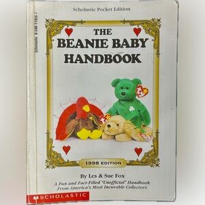 Vintage “The Beanie Baby Handbook” Pocket Edition 1998 Ty Scholastic Inc. Book